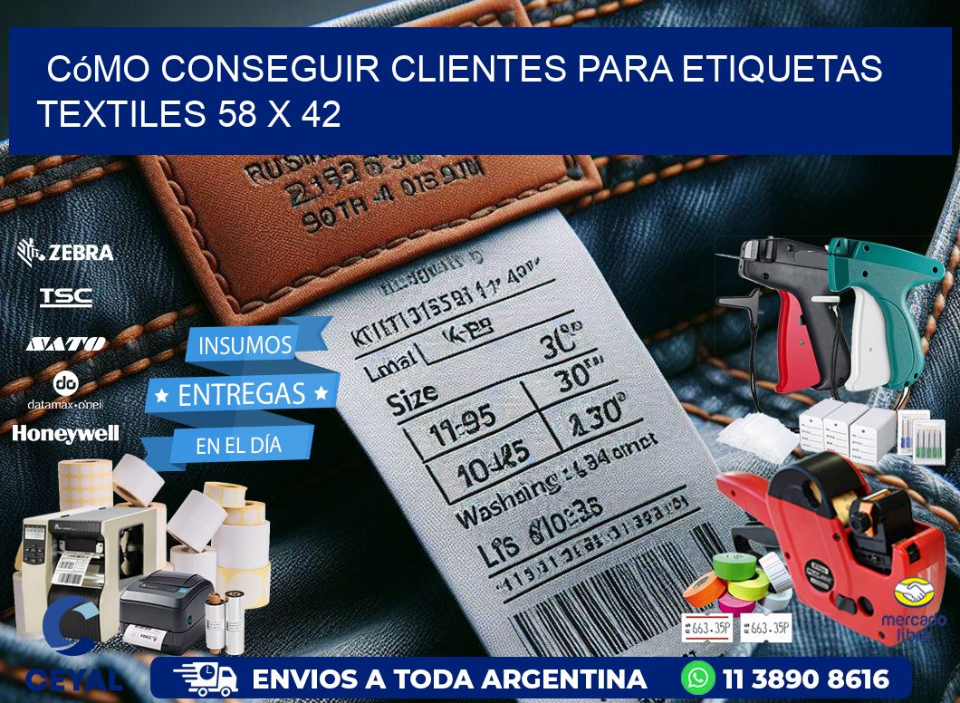 Cómo Conseguir Clientes para Etiquetas Textiles 58 x 42