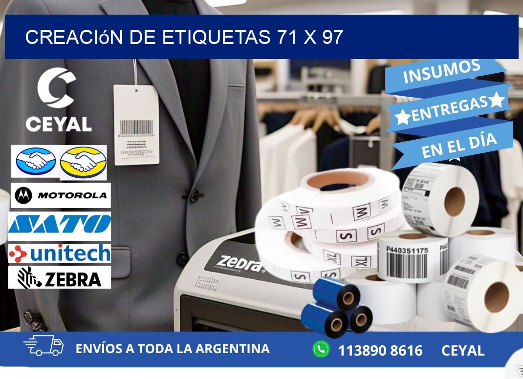 Creación de etiquetas 71 x 97