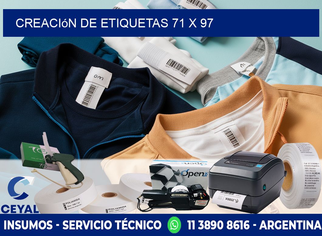 Creación de etiquetas 71 x 97