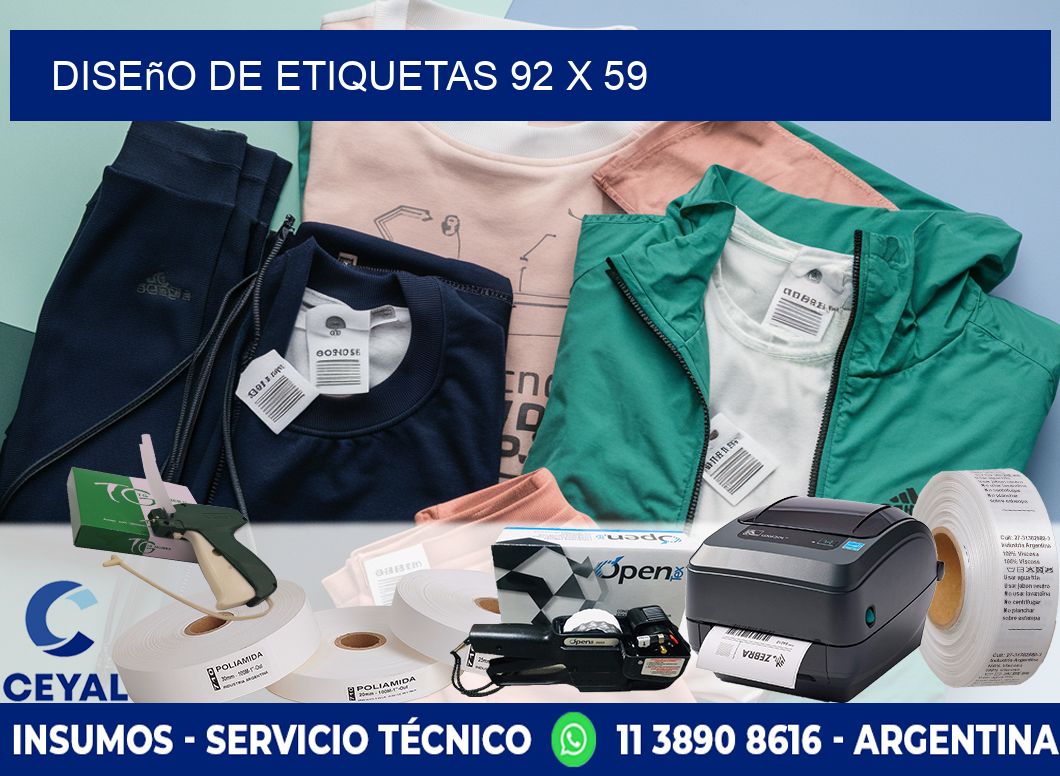 Diseño de etiquetas 92 x 59