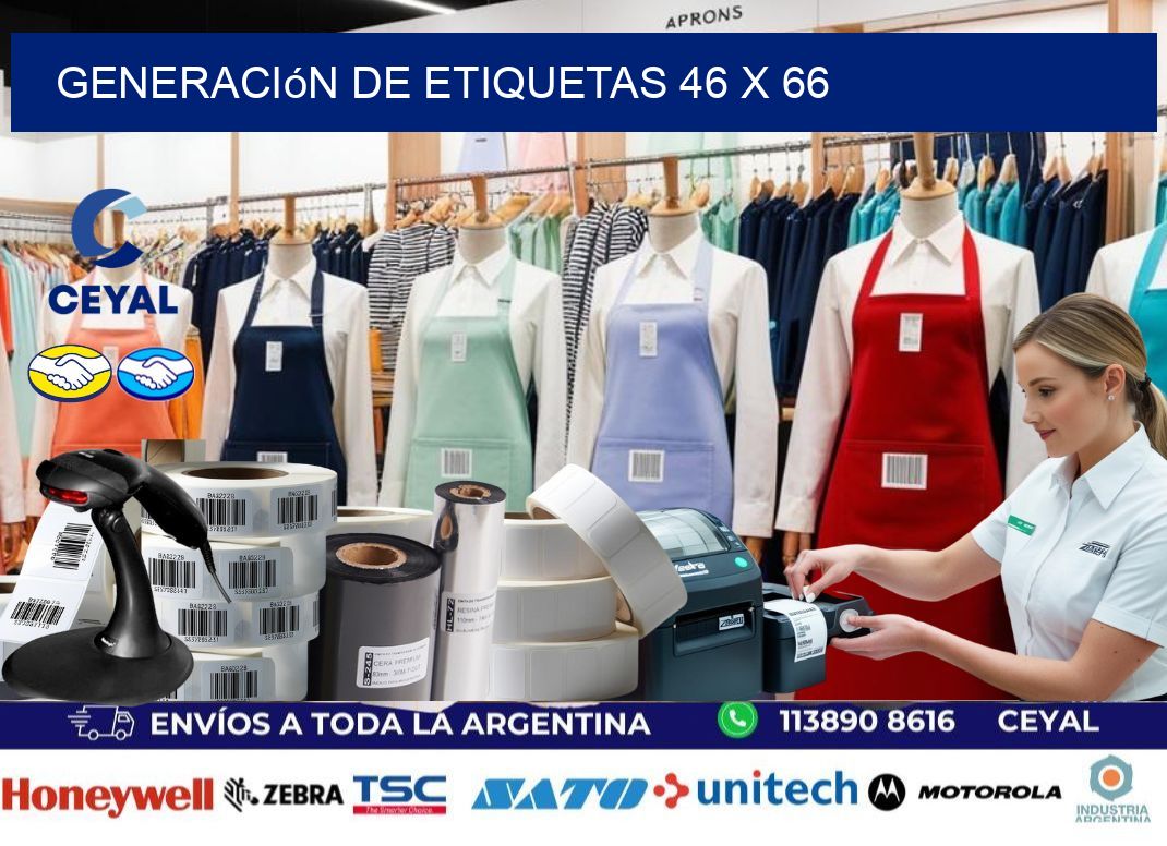Generación de etiquetas 46 x 66