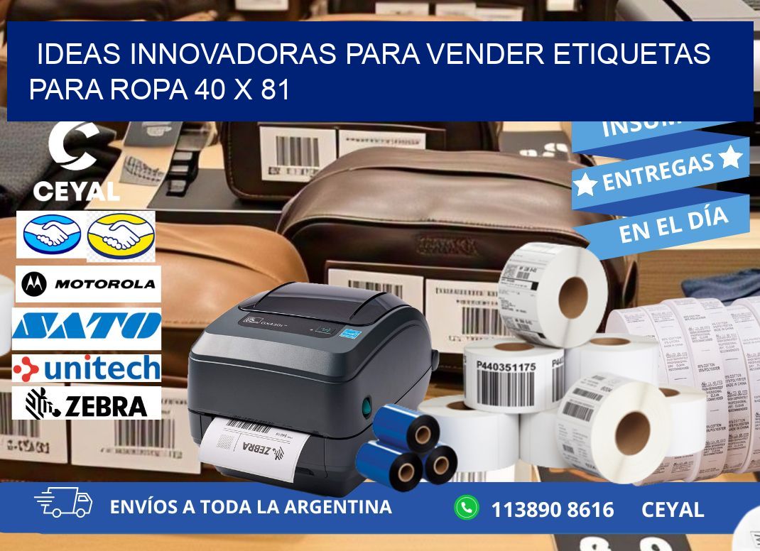Ideas Innovadoras para Vender Etiquetas para Ropa 40 x 81