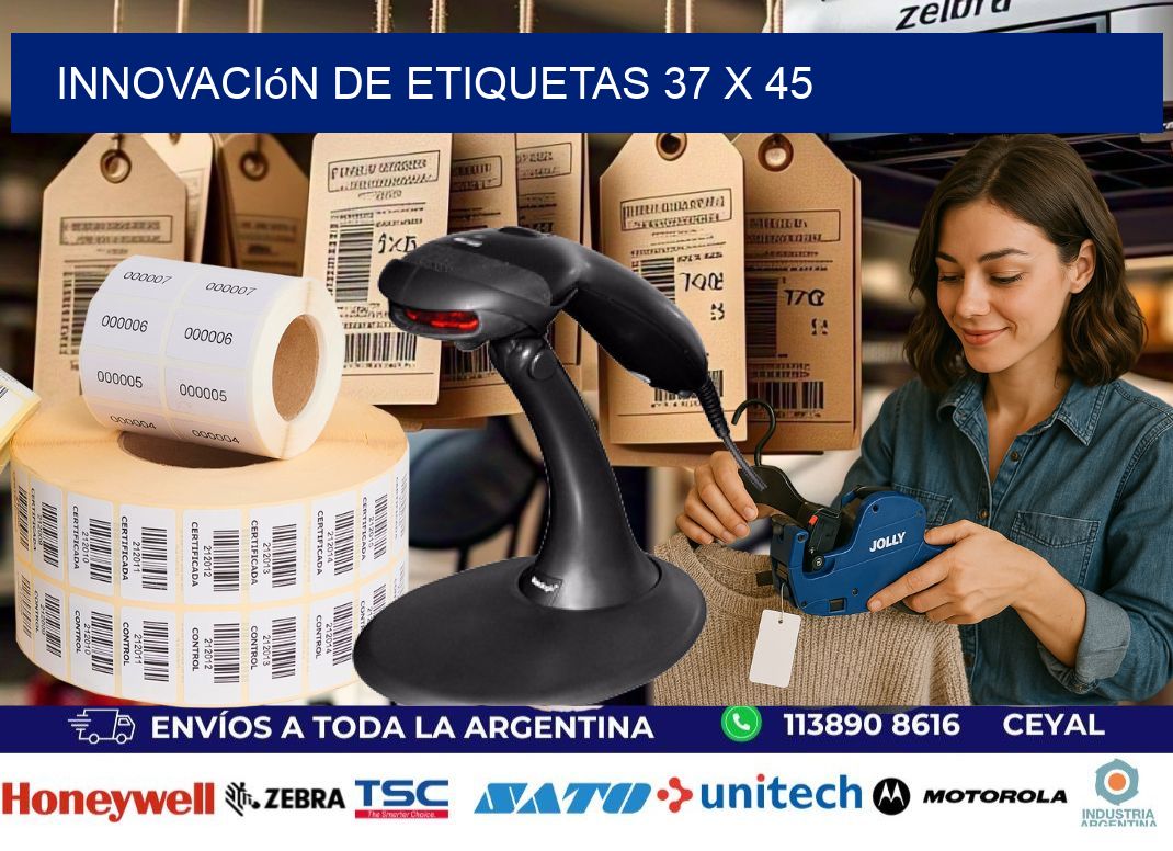 Innovación de etiquetas 37 x 45