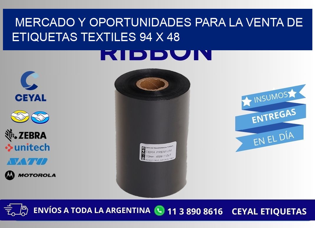 Mercado y Oportunidades para la Venta de Etiquetas Textiles 94 x 48