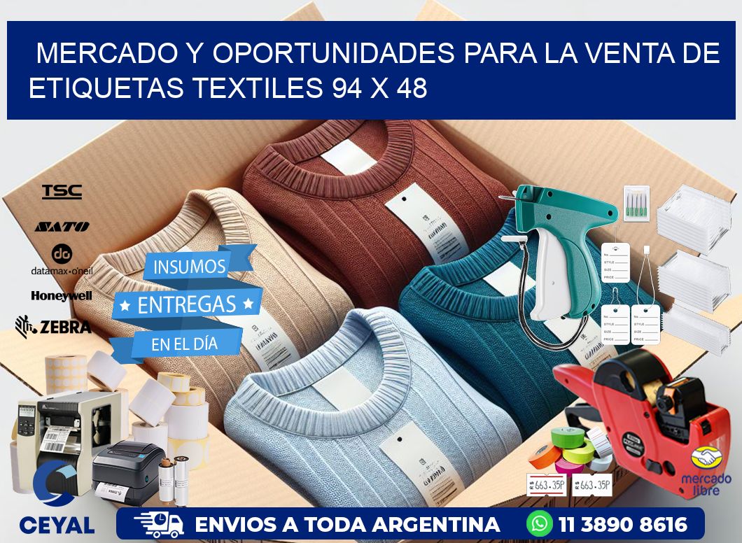 Mercado y Oportunidades para la Venta de Etiquetas Textiles 94 x 48