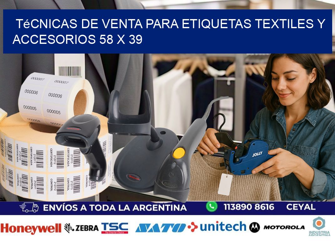 Técnicas de Venta para Etiquetas Textiles y Accesorios 58 x 39