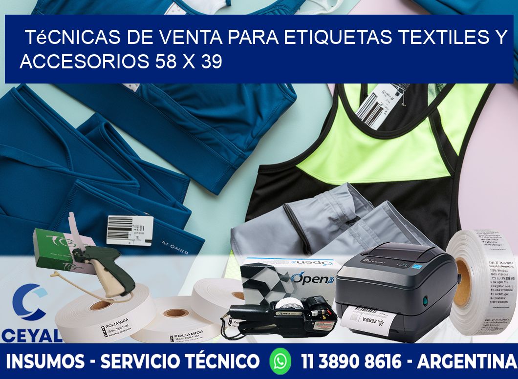 Técnicas de Venta para Etiquetas Textiles y Accesorios 58 x 39