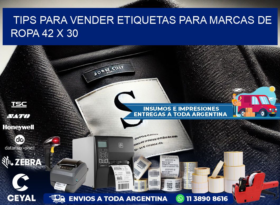 Tips para Vender Etiquetas para Marcas de Ropa 42 x 30