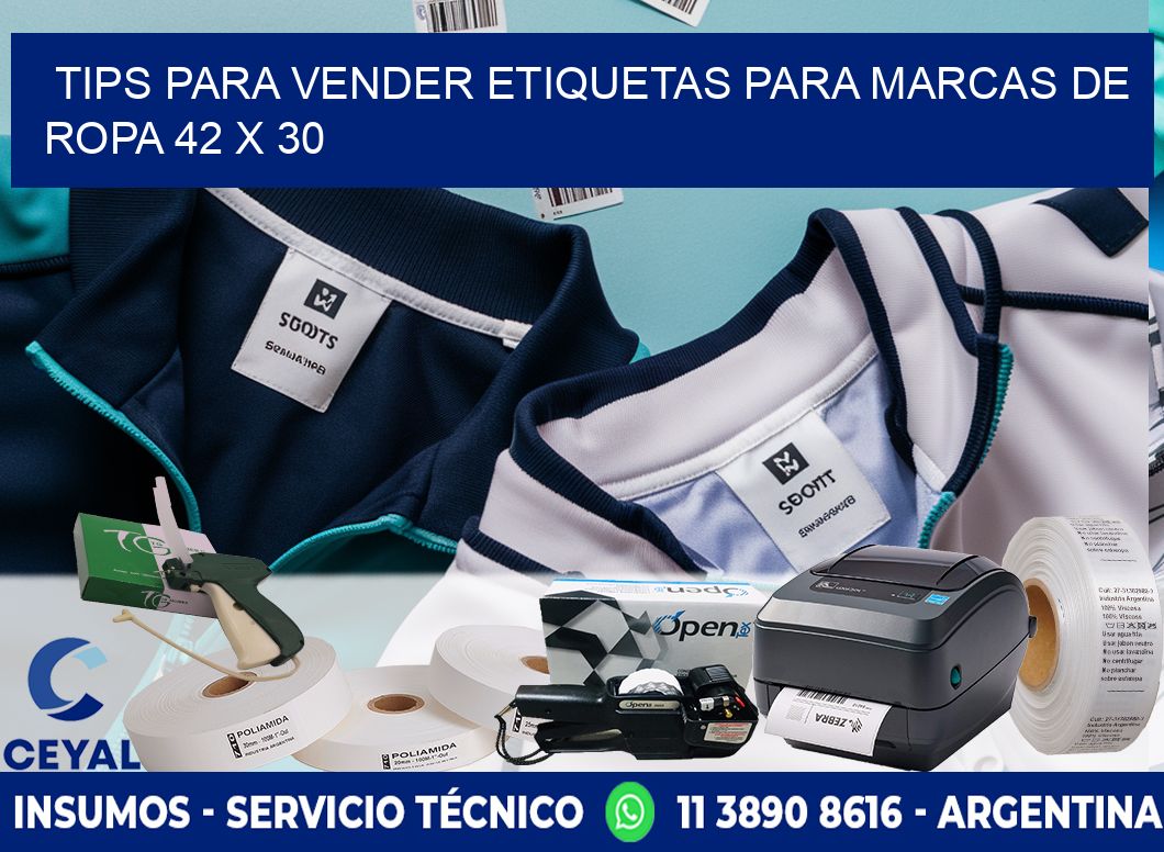 Tips para Vender Etiquetas para Marcas de Ropa 42 x 30