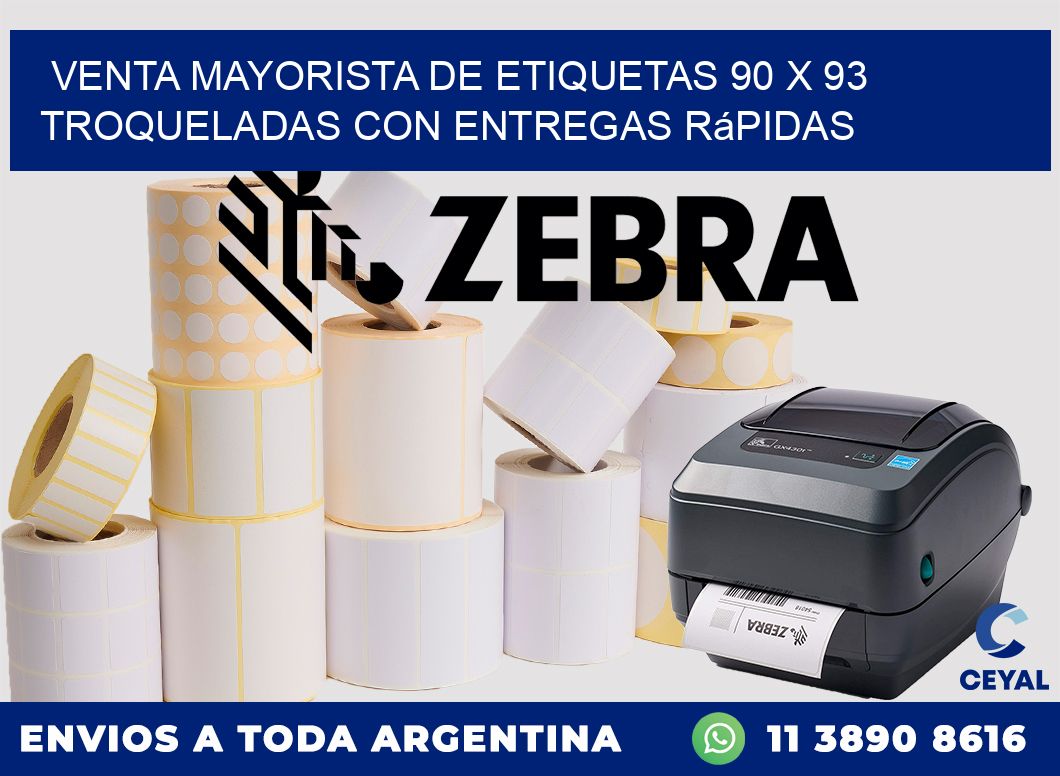 Venta mayorista de etiquetas 90 x 93 troqueladas con entregas rápidas