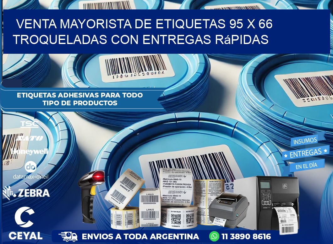 Venta mayorista de etiquetas 95 x 66 troqueladas con entregas rápidas