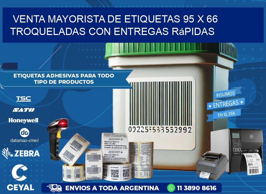 Venta mayorista de etiquetas 95 x 66 troqueladas con entregas rápidas
