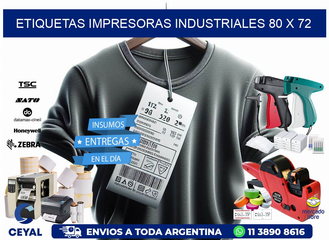 etiquetas impresoras industriales 80 x 72