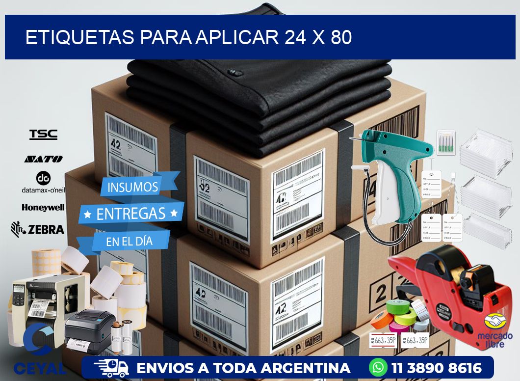 etiquetas para aplicar 24 x 80
