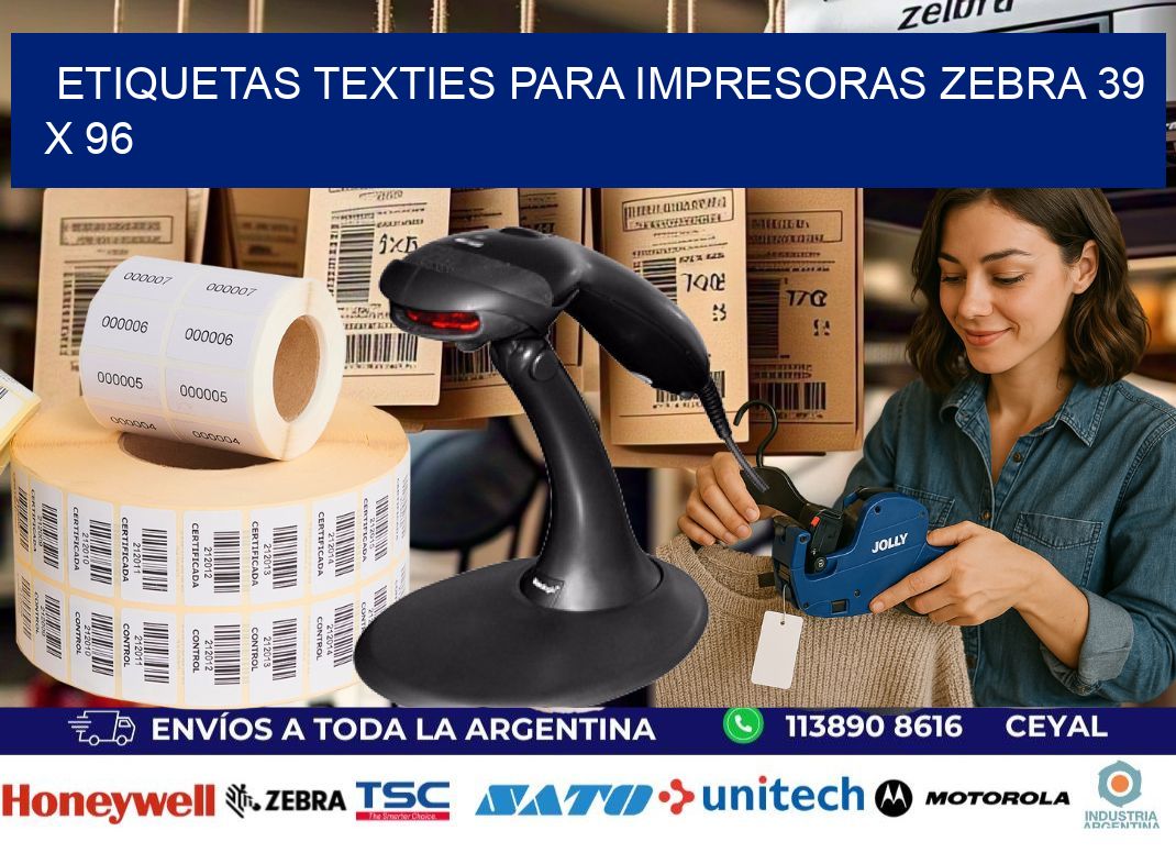 etiquetas texties para impresoras zebra 39 x 96