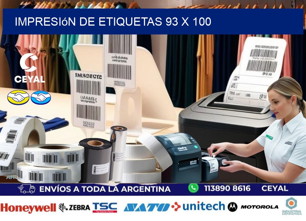 impresión de etiquetas 93 x 100