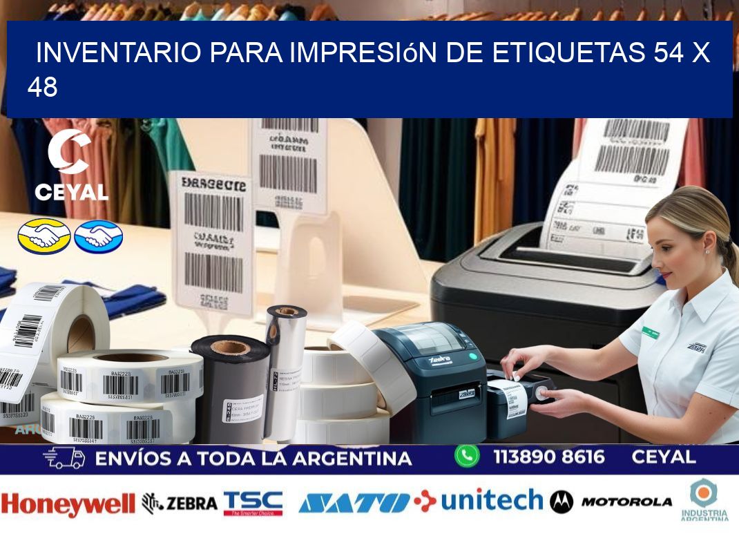 inventario para impresión de etiquetas 54 x 48