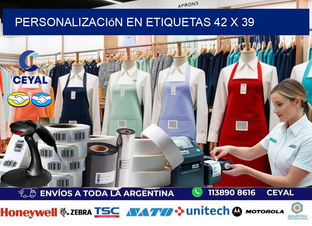 personalización en etiquetas 42 x 39