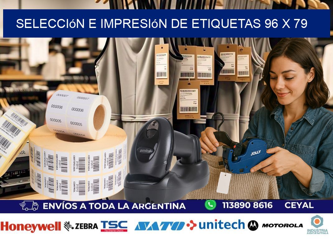 selección e impresión de etiquetas 96 x 79