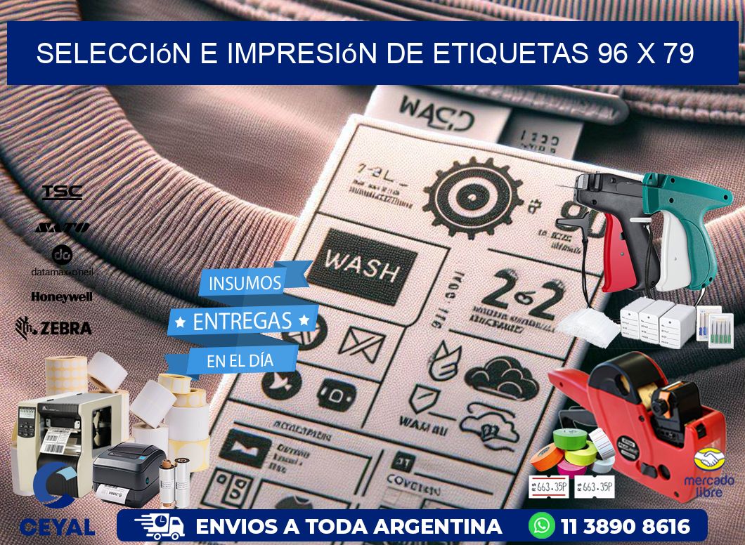 selección e impresión de etiquetas 96 x 79