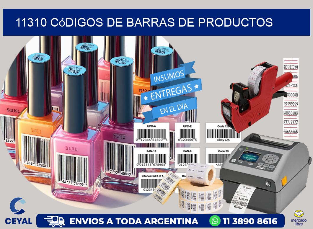 11310 Códigos de barras de productos