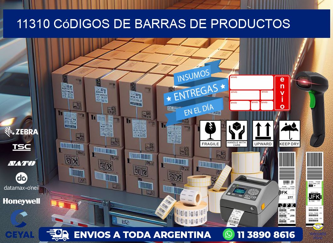11310 Códigos de barras de productos