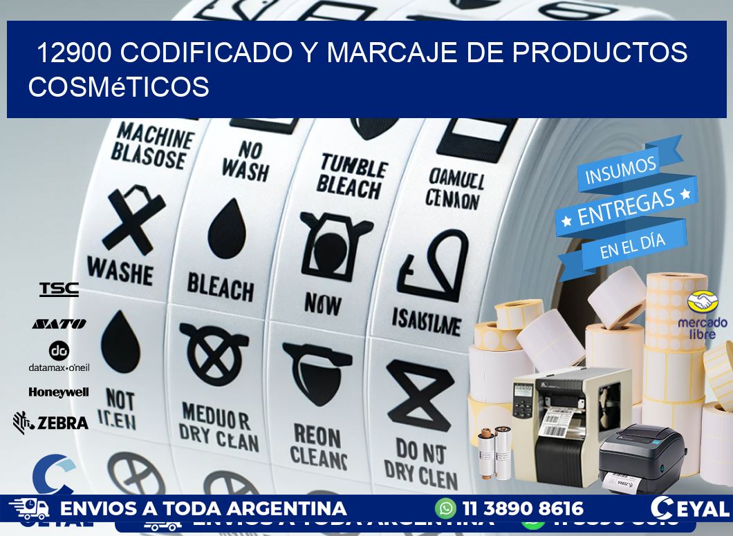 12900 codificado y marcaje de productos cosméticos