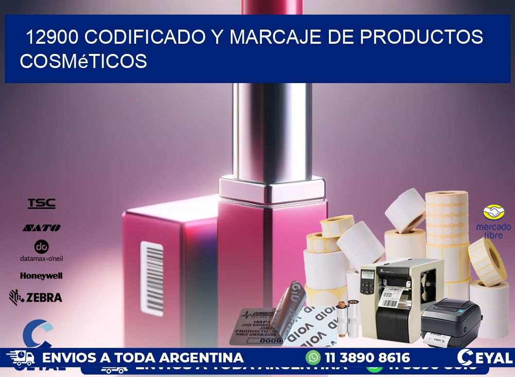 12900 codificado y marcaje de productos cosméticos