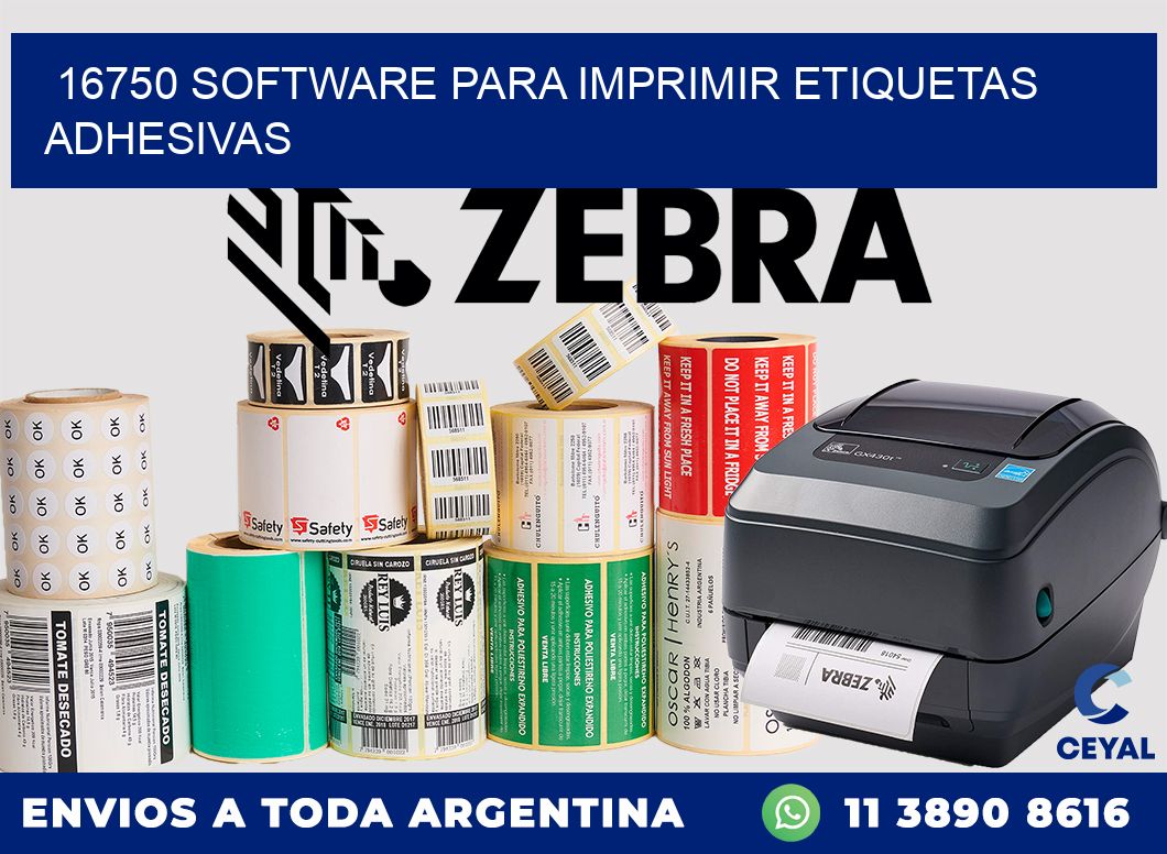 16750 software para imprimir etiquetas adhesivas