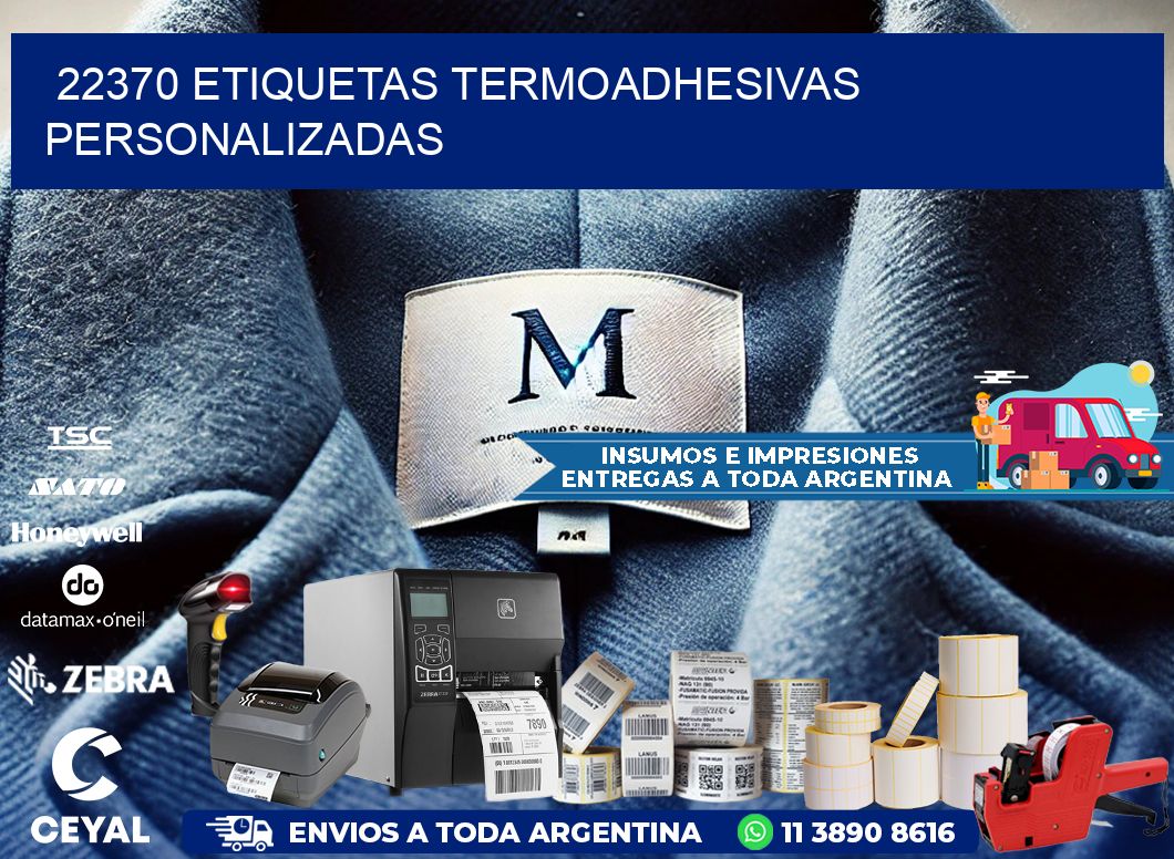 22370 Etiquetas termoadhesivas personalizadas