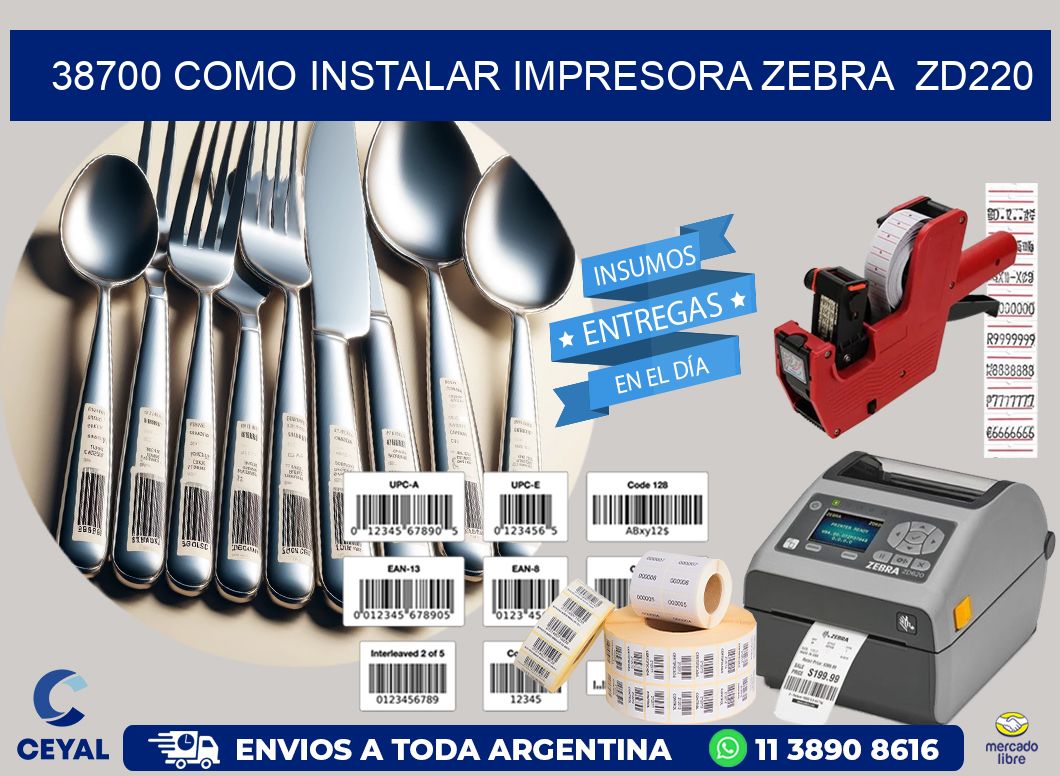 38700 Como instalar impresora Zebra  ZD220