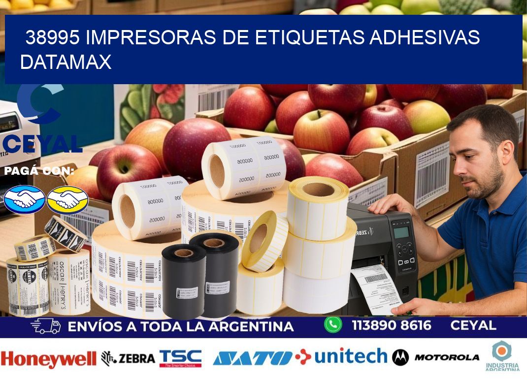 38995 impresoras de etiquetas adhesivas datamax