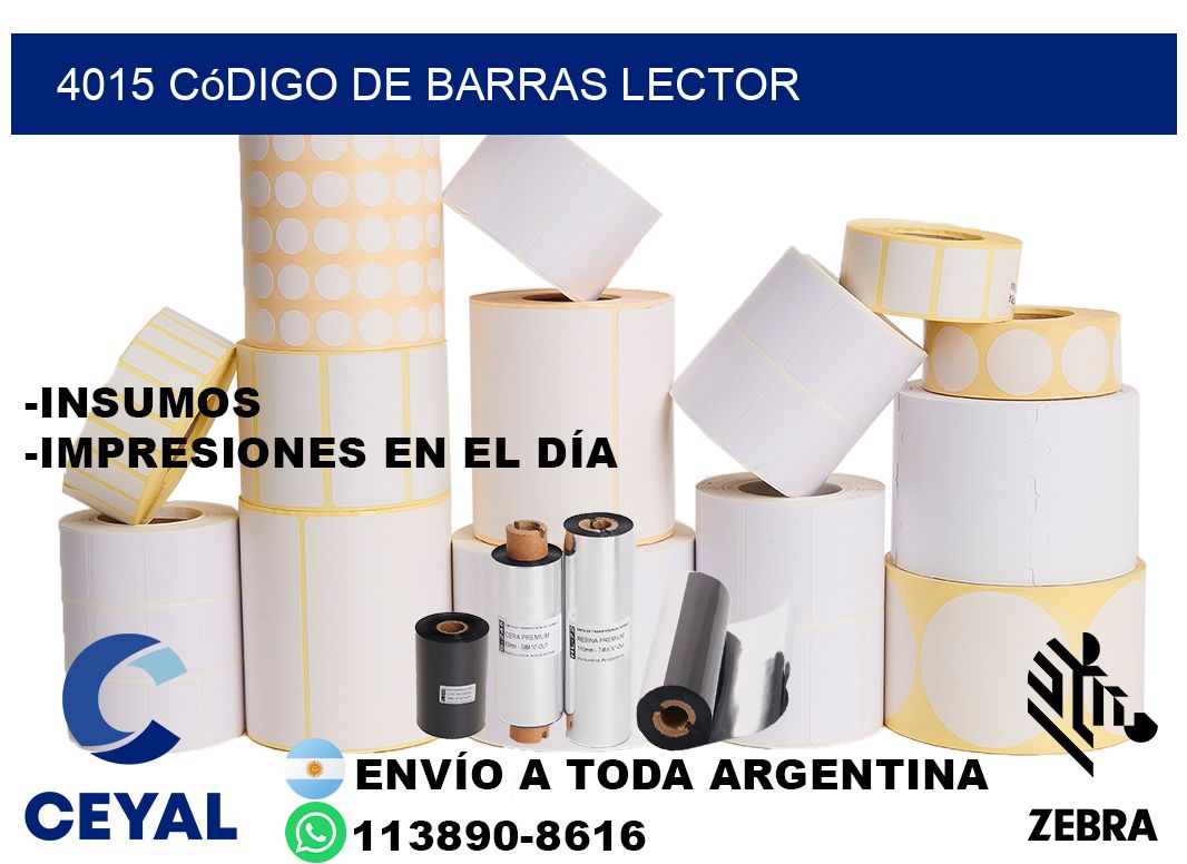 4015 Código de barras lector