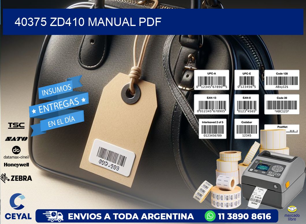 40375 ZD410 manual PDF