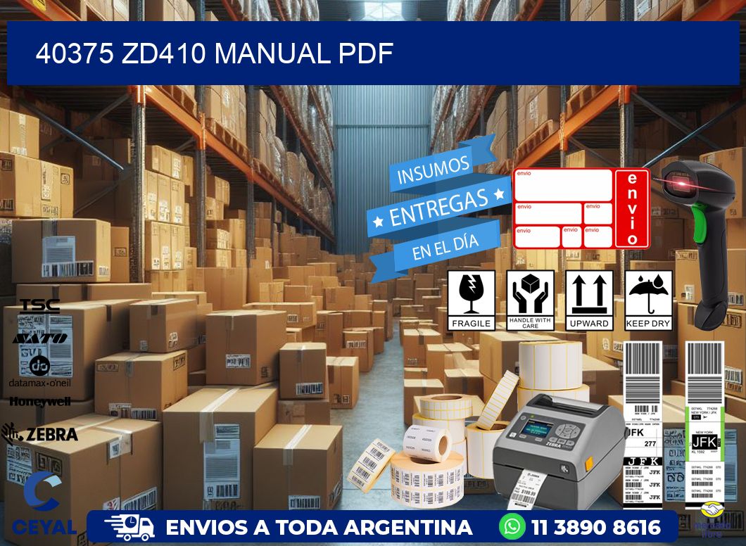 40375 ZD410 manual PDF