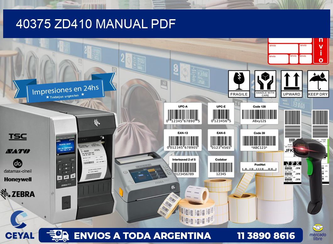 40375 ZD410 manual PDF
