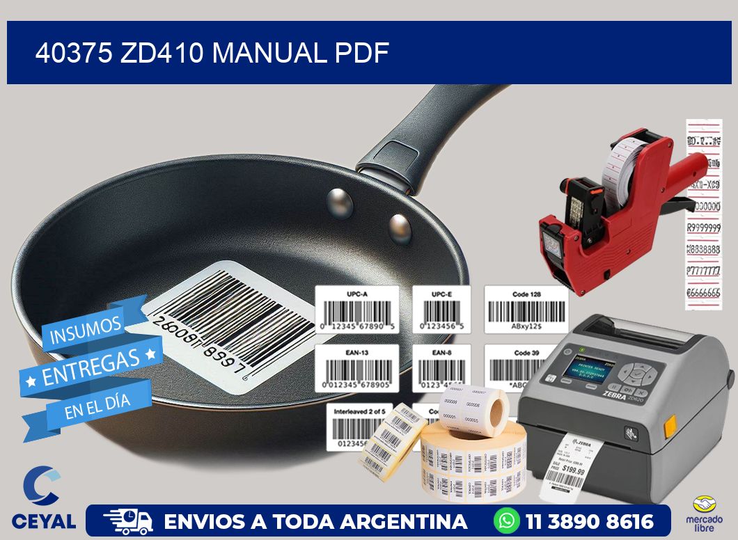 40375 ZD410 manual PDF