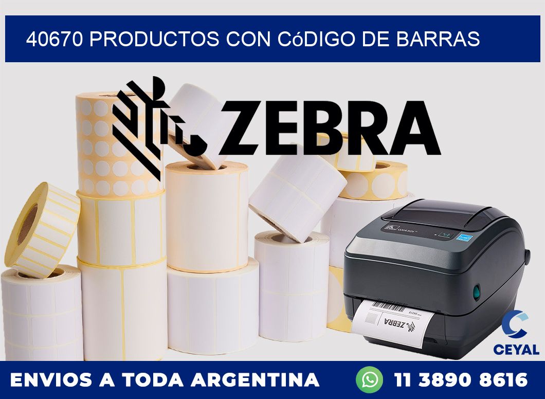 40670 Productos con código de barras