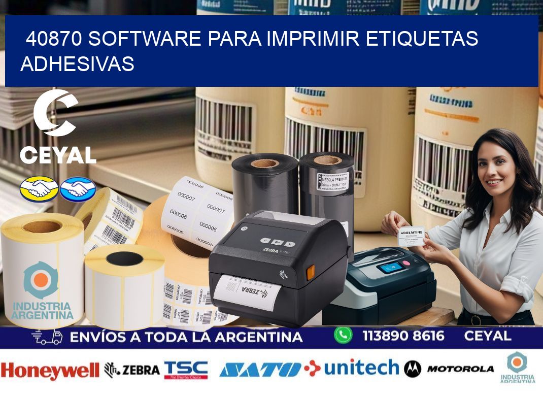 40870 software para imprimir etiquetas adhesivas