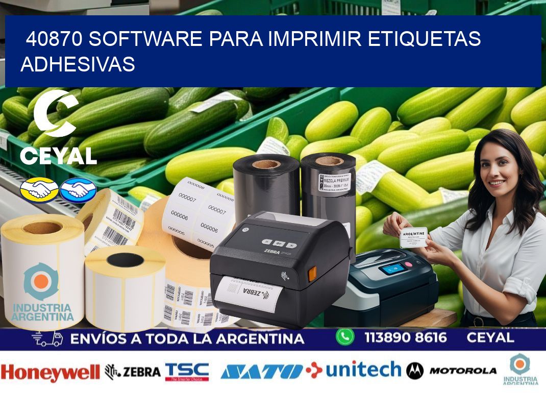40870 software para imprimir etiquetas adhesivas