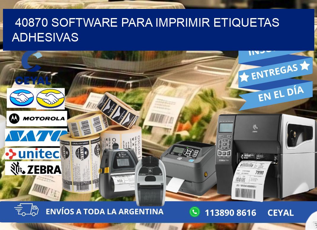 40870 software para imprimir etiquetas adhesivas