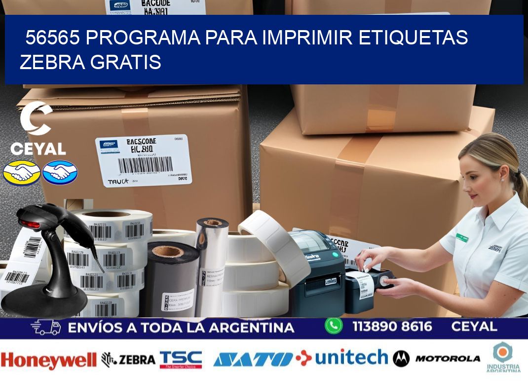 56565 Programa para imprimir etiquetas Zebra gratis