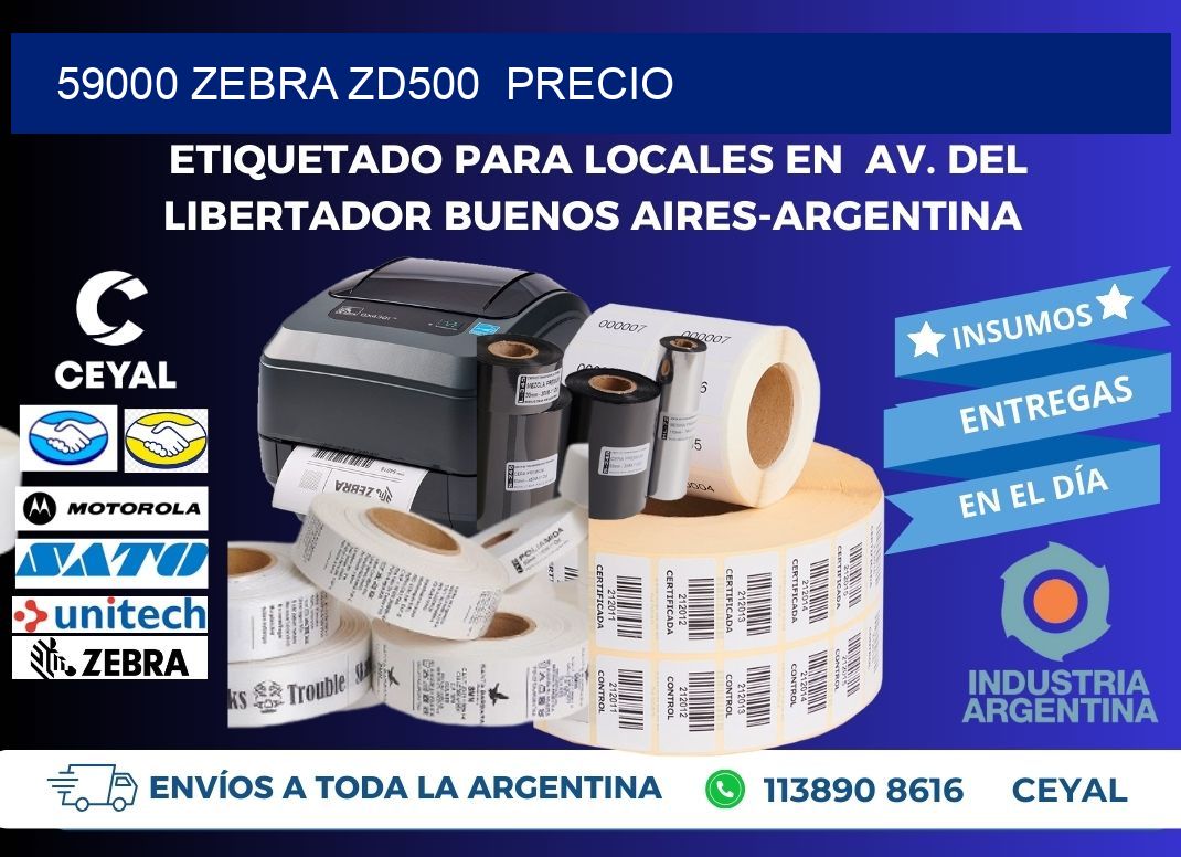 59000 Zebra ZD500  precio
