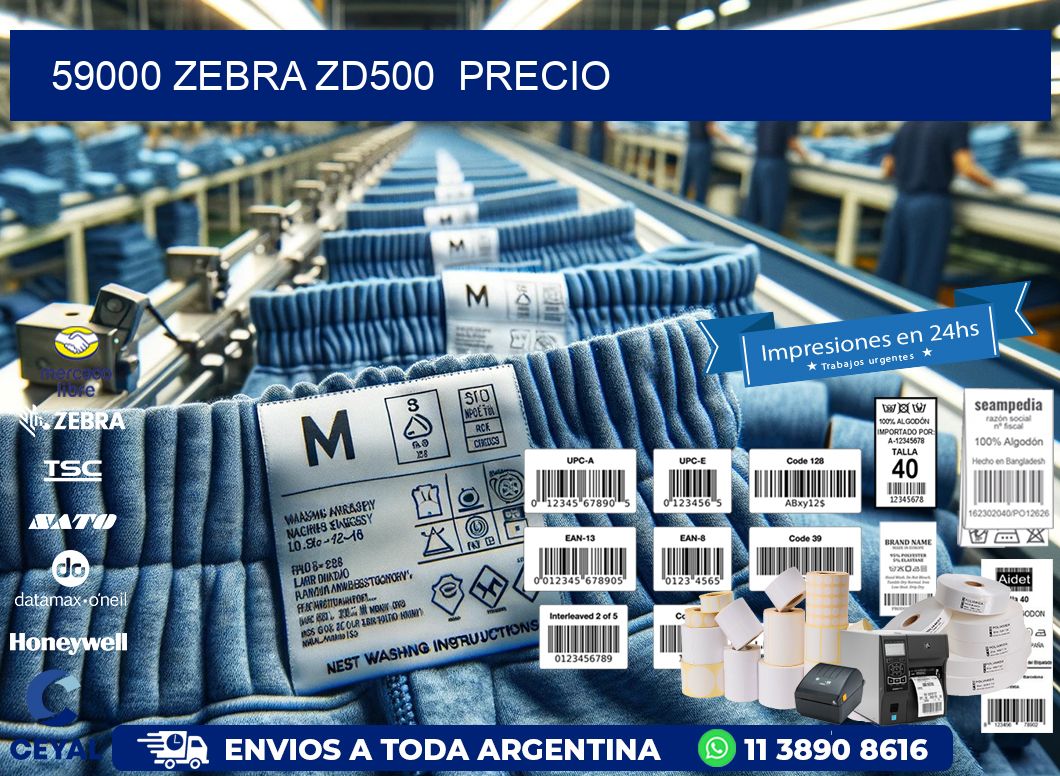 59000 Zebra ZD500  precio