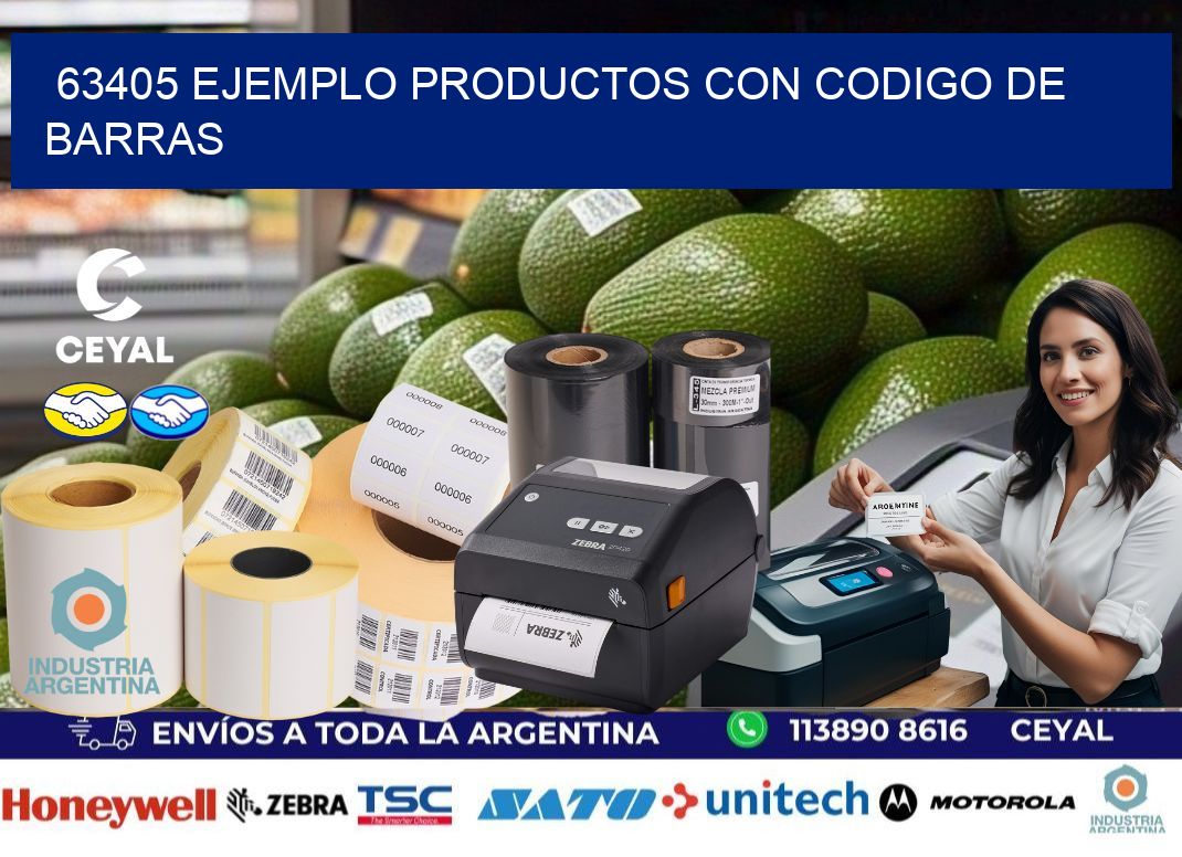 63405 ejemplo productos con codigo de barras