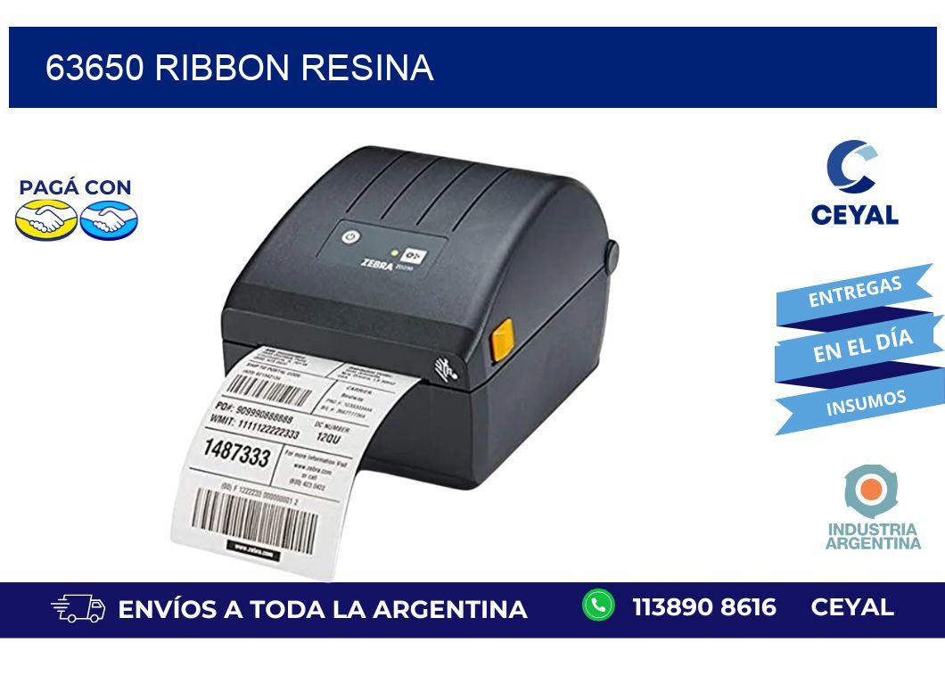63650 Ribbon resina