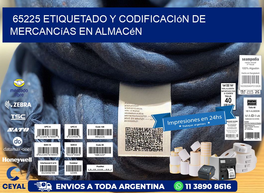 65225 Etiquetado y codificación de mercancías en almacén