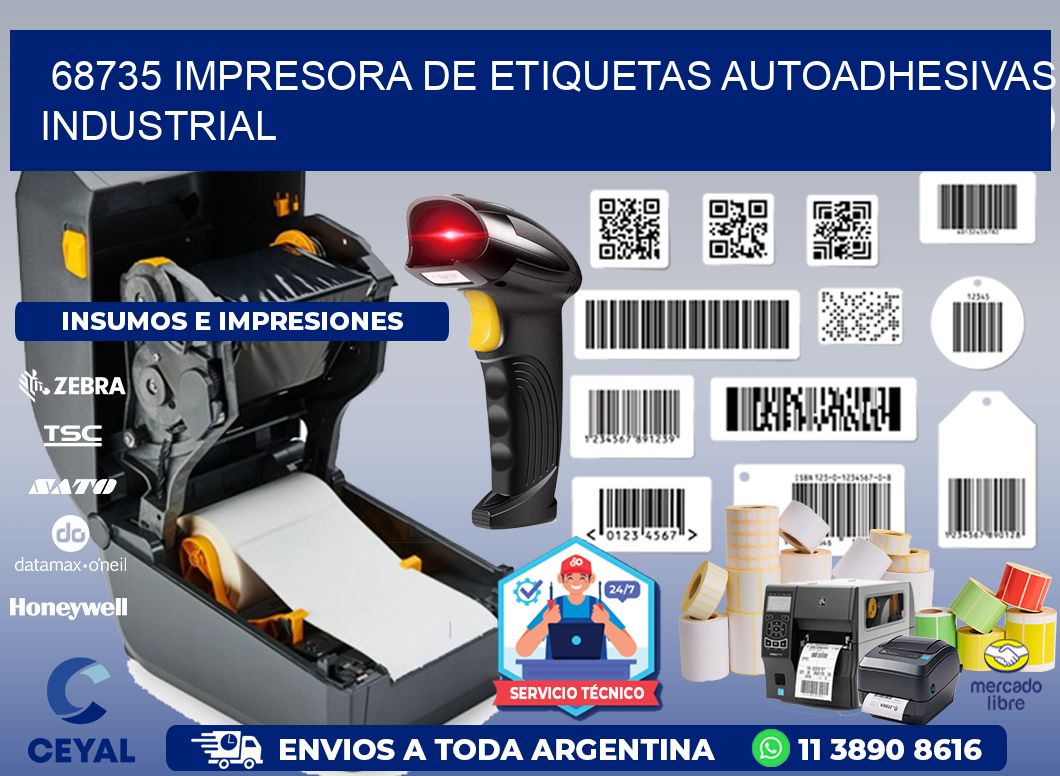 68735 Impresora de etiquetas autoadhesivas industrial