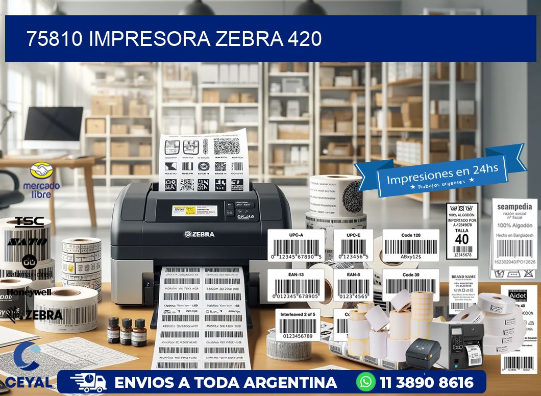 75810 impresora zebra 420