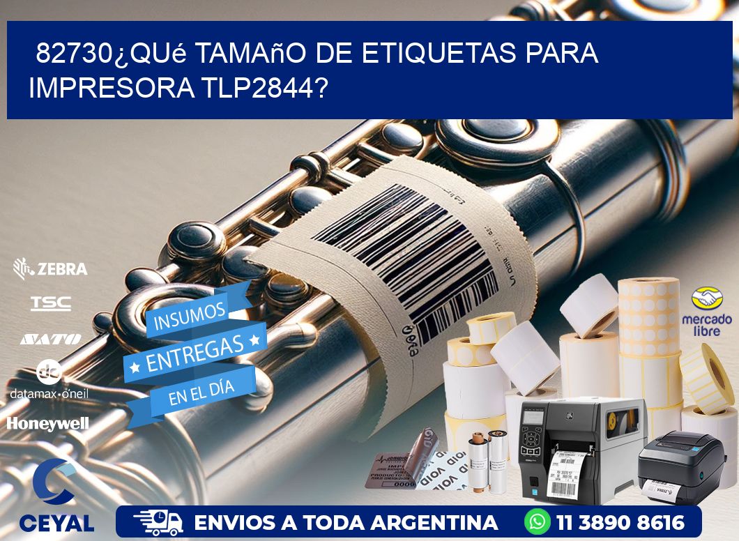 82730¿Qué tamaño de etiquetas para  impresora tlp2844?